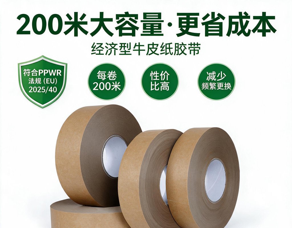 200米大容量牛皮纸胶带